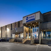 Front view of Dot Foods California distribution center and office