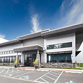 Front view of the Dot Foods Delaware distribution center and office